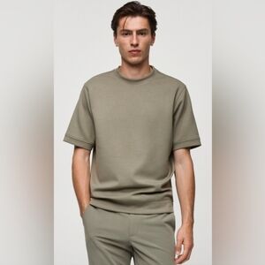 Amongst Others • Basic Oversized Short Sleeve Shirt in Green Size Medium